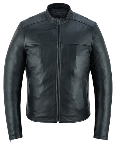 Gripster - Men's Leather Fashion Jacket-Mens Leather Motorcycle Jackets-Daniel Smart Mfg - Retail