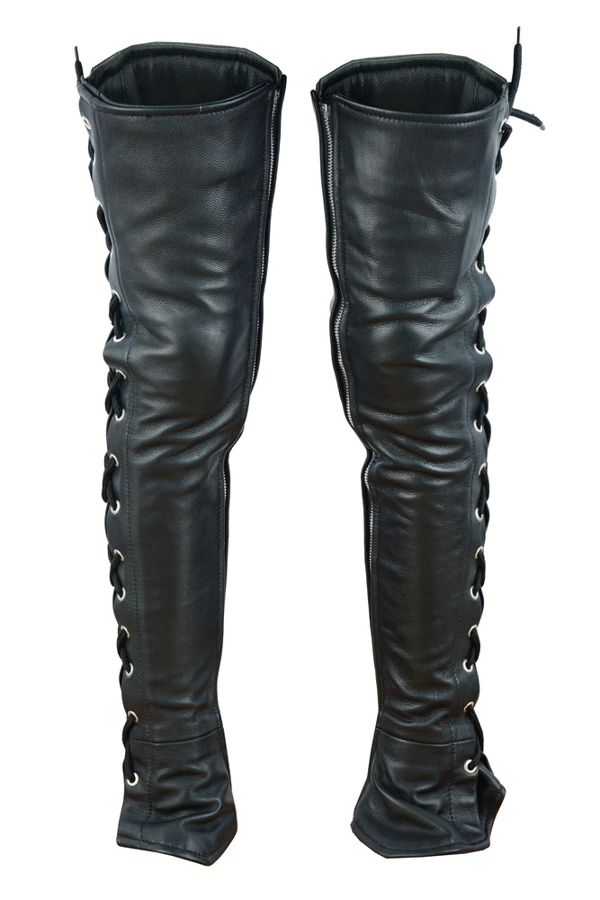 Highway Honey - Women's Motorcycle Leather Leggings-Womens Chaps & Pants-Daniel Smart Mfg - Retail