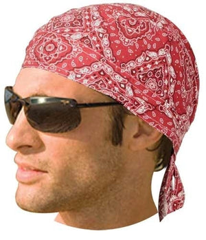 HW2614 Headwrap Paisley Red-Headwraps-Daniel Smart Mfg - Retail