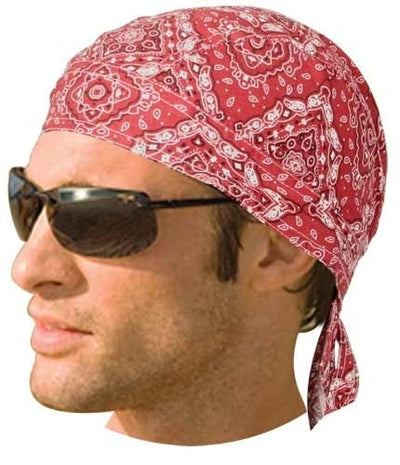 HW2614 Headwrap Paisley Red-Headwraps-Daniel Smart Mfg - Retail