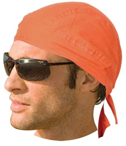 HW2680 Headwrap Solid Orange-Daniel Smart Mfg - Retail