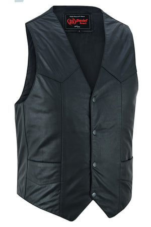 Hydra - Men's Motorcycle Leather Vest-Mens Leather Vests-Daniel Smart Mfg - Retail