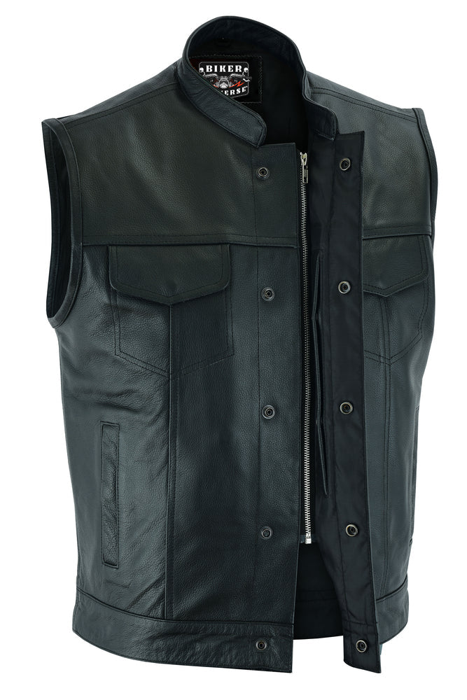 Gunslinger Leather Biker Vest