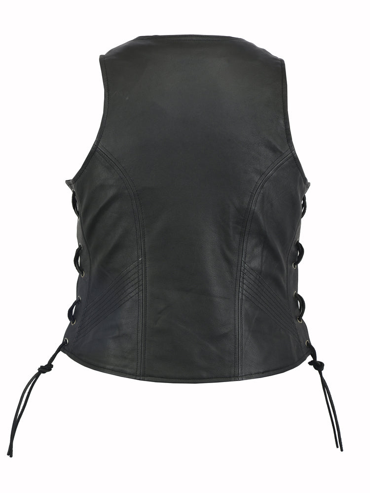 Inferno - Women's Leather Vest-Womens Leather Vests-Daniel Smart Mfg - Retail