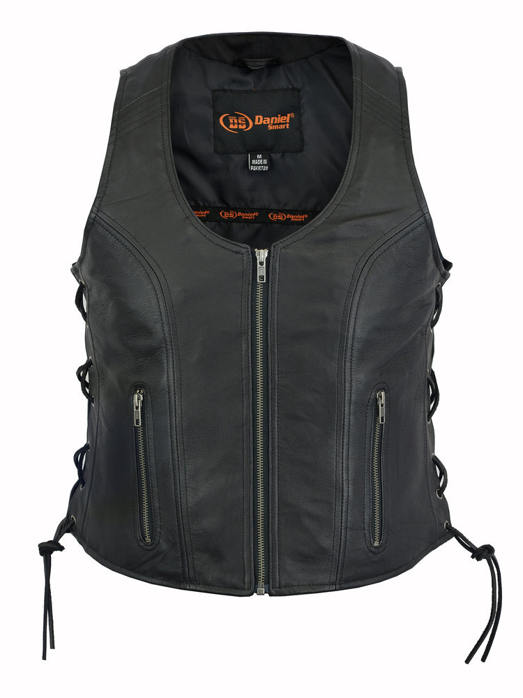 Inferno - Women's Leather Vest-Womens Leather Vests-Daniel Smart Mfg - Retail