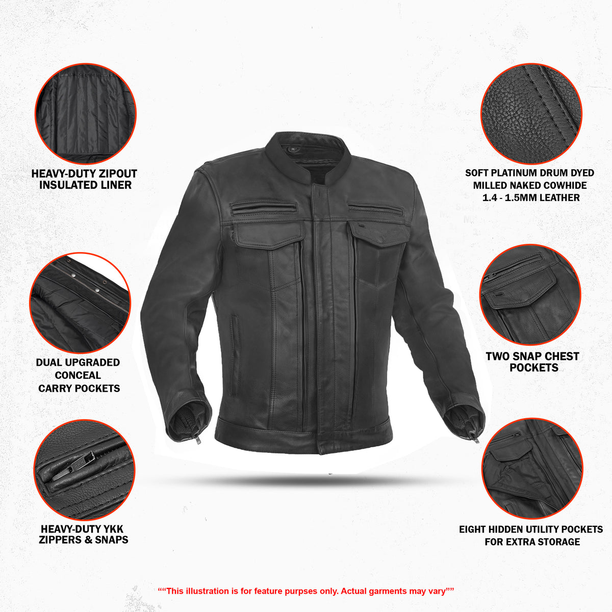Blaze Runner Men's Leather Motorcycle Jacket | Speed & Style