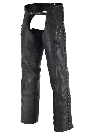 Iron Bound - Women's Motorcycle Leather Chaps-Womens Chaps & Pants-Daniel Smart Mfg - Retail