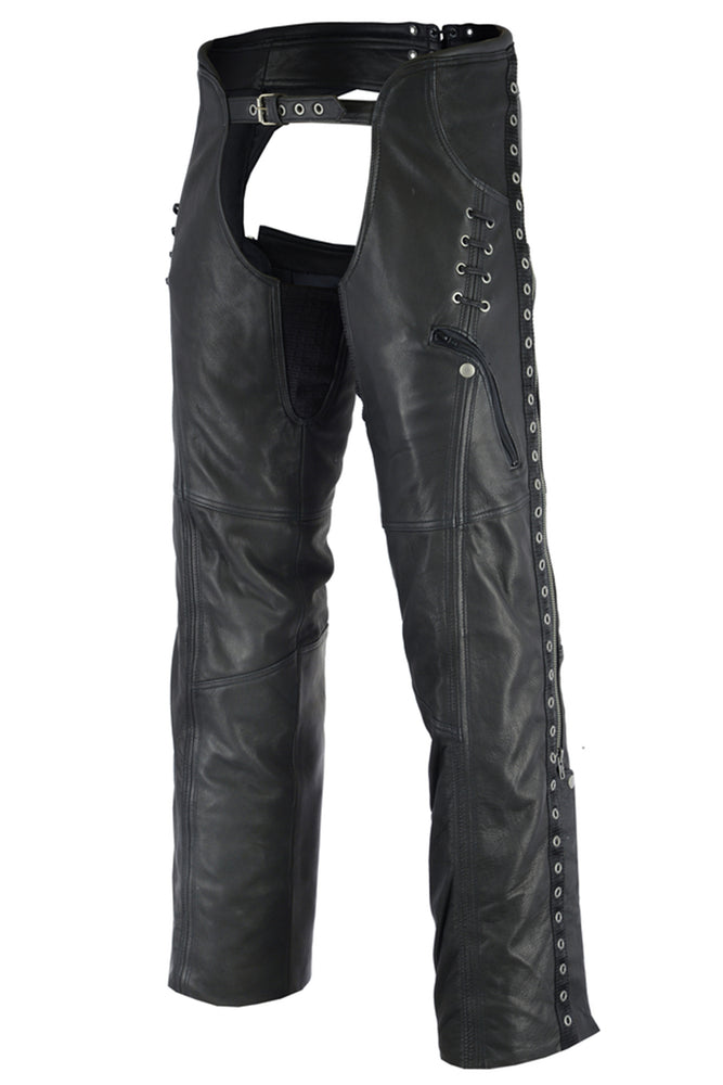 Iron Bound - Women's Motorcycle Leather Chaps-Womens Chaps & Pants-Daniel Smart Mfg - Retail