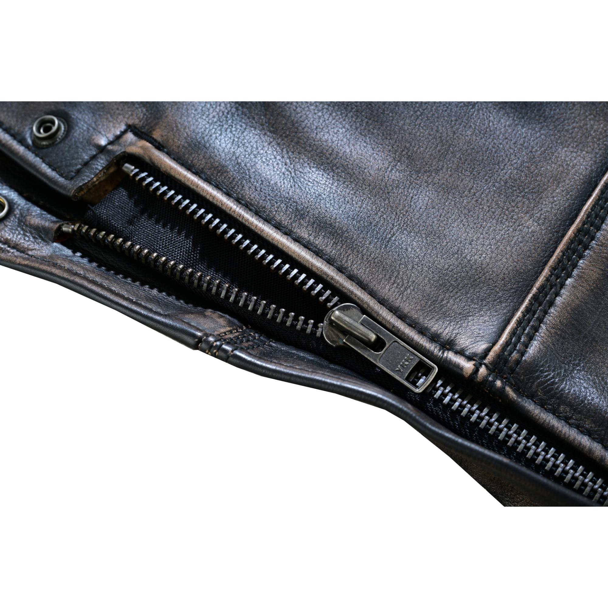 Iron Maverick Unisex Motorcycle Leather Chaps - Order Now
