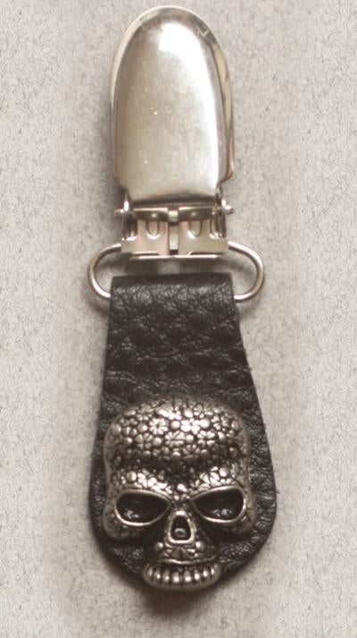 J122-11 Boot Clips Skull-Boot Clips-Daniel Smart Mfg - Retail