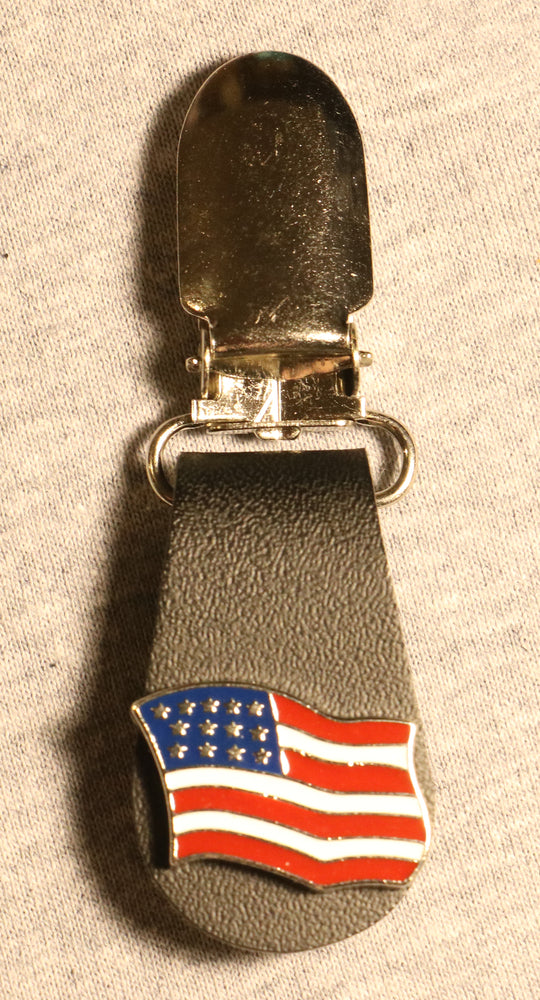 J122-26 Boot Clips US Flag-Daniel Smart Mfg - Retail