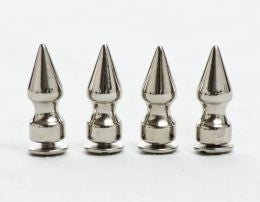 J153 Chrome 1 1/8" Spikes- 4 per Pack-Daniel Smart Mfg - Retail