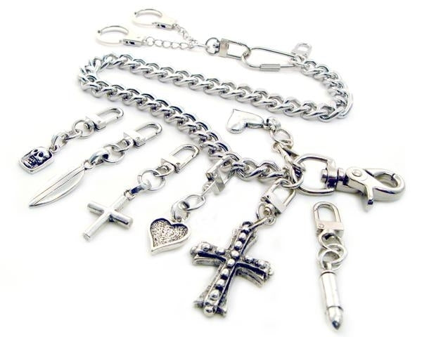 K-BK Brass Knuckle Clip-On-Wallet Chains/Key Leash-Daniel Smart Mfg - Retail