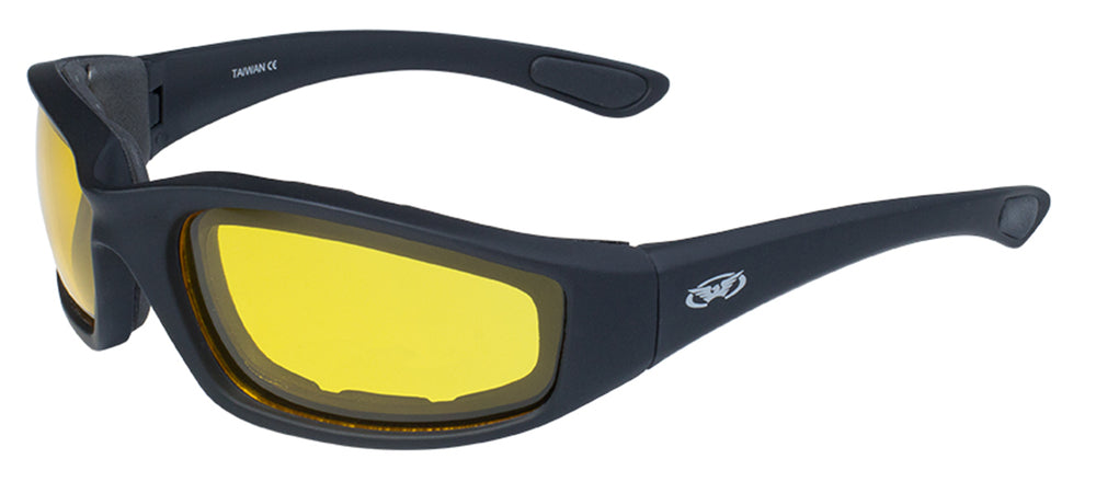 Kickback-YT Kickback Foam Padded Yellow Tint Lenses-Daniel Smart Mfg - Retail