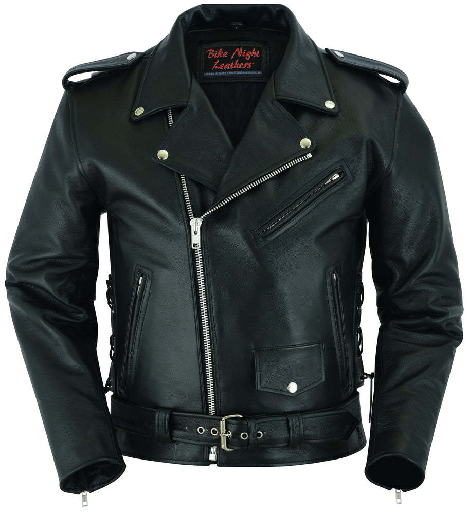 Magno - Men's Leather Motorcycle Jacket-Mens Leather Motorcycle Jackets-Daniel Smart Mfg - Retail