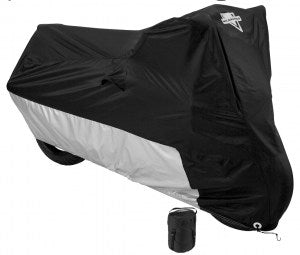 MC-904 Bike Cover- Black/Silver-Daniel Smart Mfg - Retail