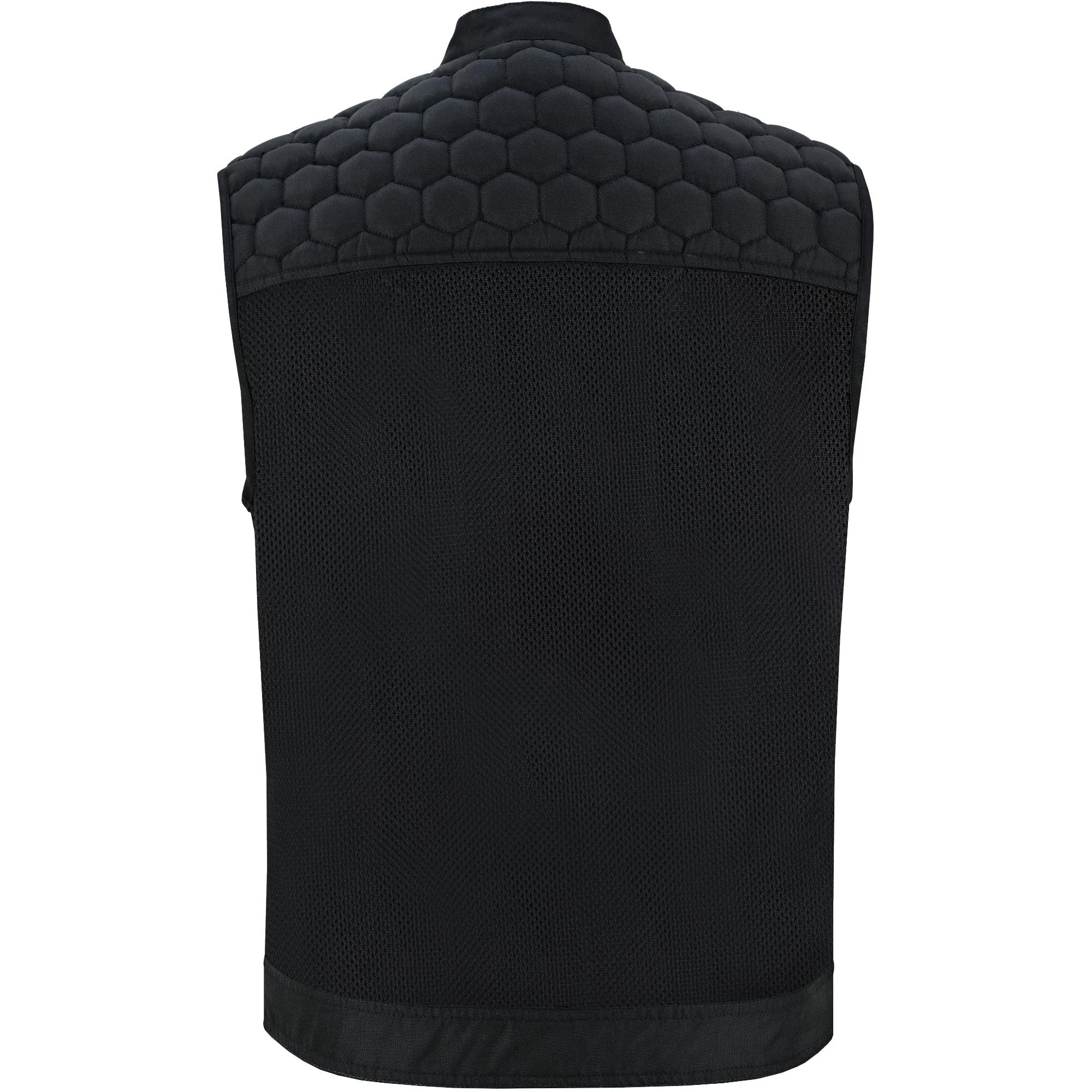 Mesh Rave Men's Black Mesh Textile Vest with Black Paisley Liner-Daniel Smart Mfg - Retail