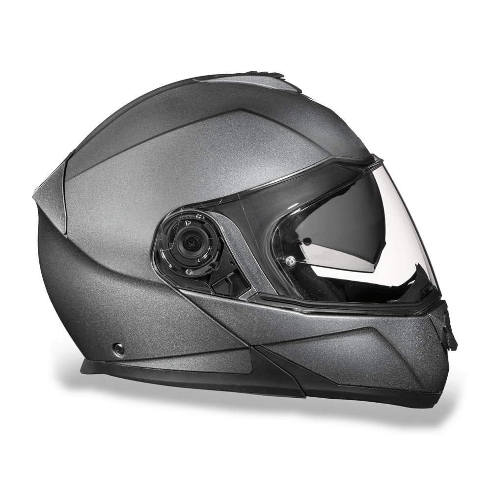 MG1-GM D.O.T. DAYTONA GLIDE- GUN METAL GREY METALLIC-Modular Helmets-Daniel Smart Mfg - Retail
