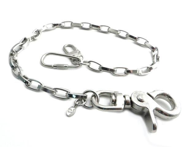 NC130-18 Modern Chrome Wallet Chain 16"-Wallet Chains/Key Leash-Daniel Smart Mfg - Retail