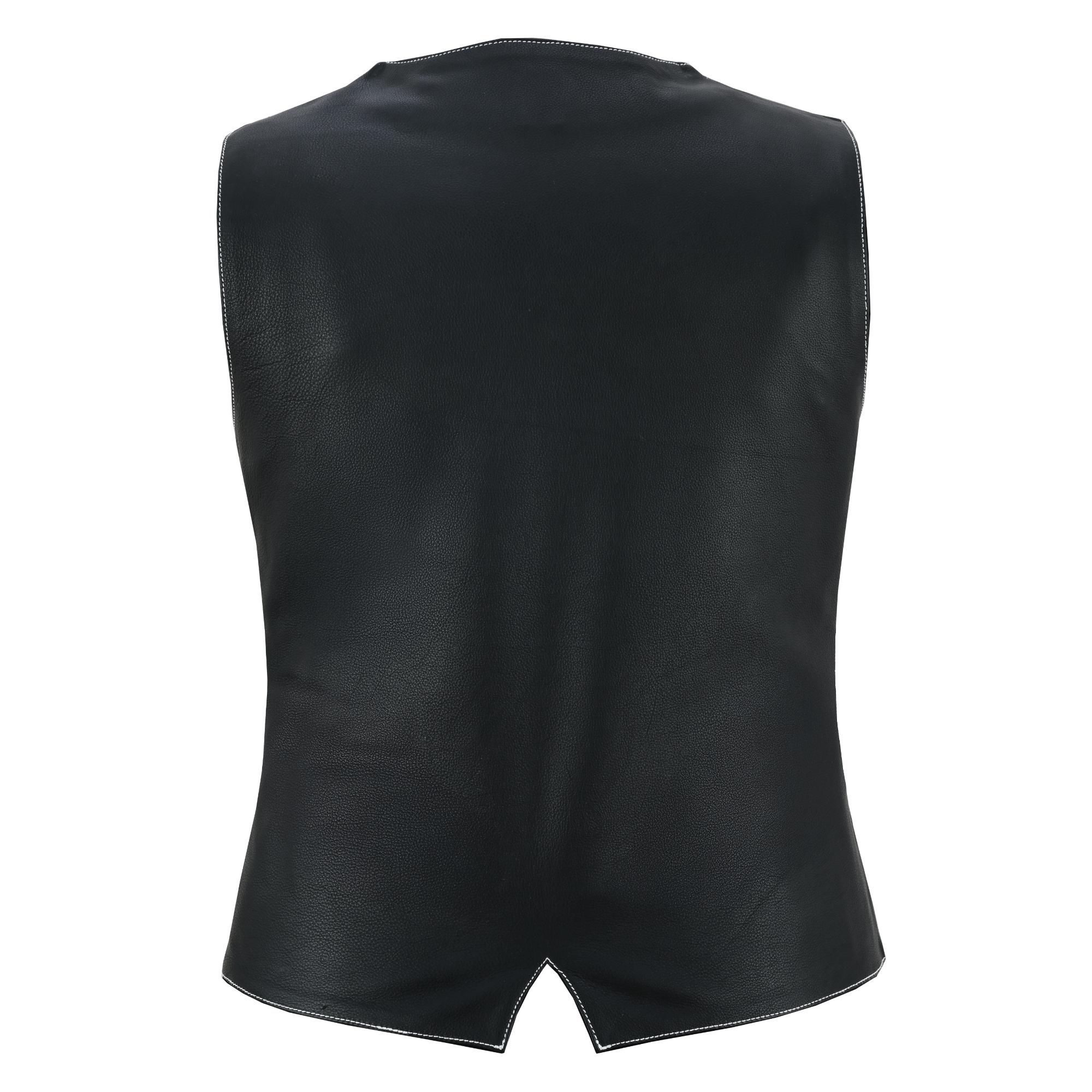Night Edge - Women's Leather Vest-Womens Leather Vests-Daniel Smart Mfg - Retail