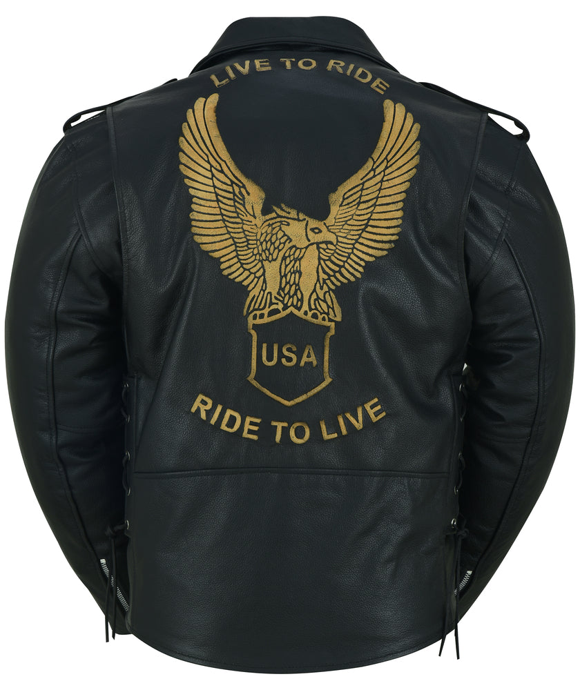 Nimbus - Men's Leather Motorcycle Jacket-Mens Leather Motorcycle Jackets-Daniel Smart Mfg - Retail