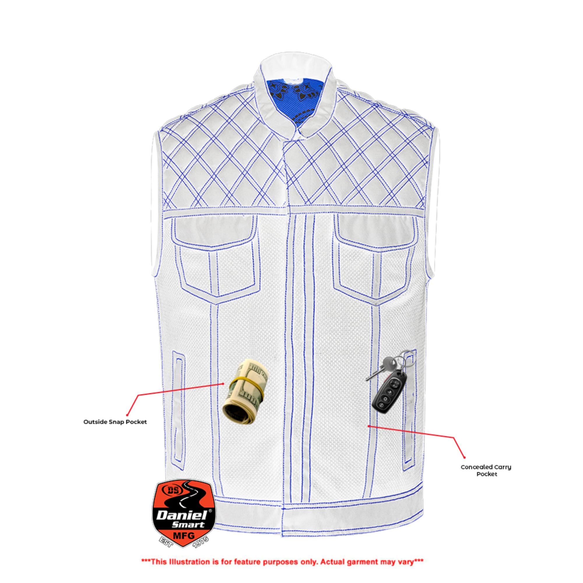 Nitro Rush Men's Textile Motorcycle Vest
