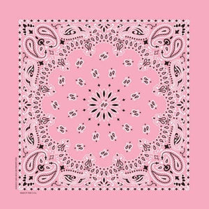 NT4408 Bandana Paisley Light Pink-Bandanas-Daniel Smart Mfg - Retail