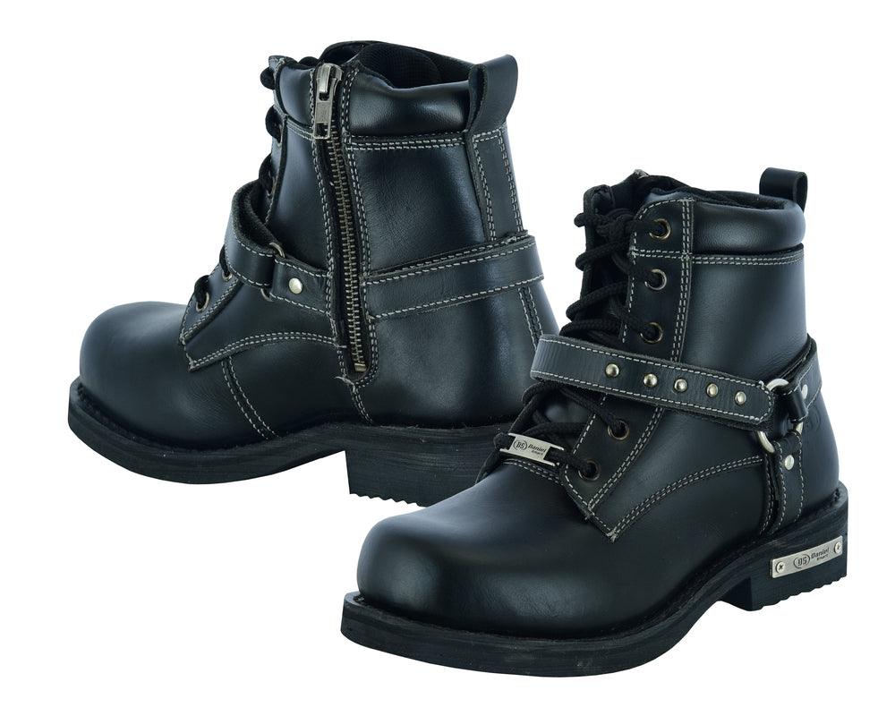 Nytra - Women's Leather Motorcycle Boots-Womens Motorcycle Boots-Daniel Smart Mfg - Retail