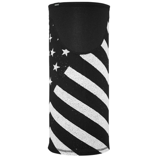 TW091 Tube, Windproof, Black & White Flag