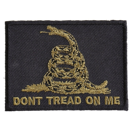 P3267 Green Black Gadsden Flag Dont Tread on Me Patch