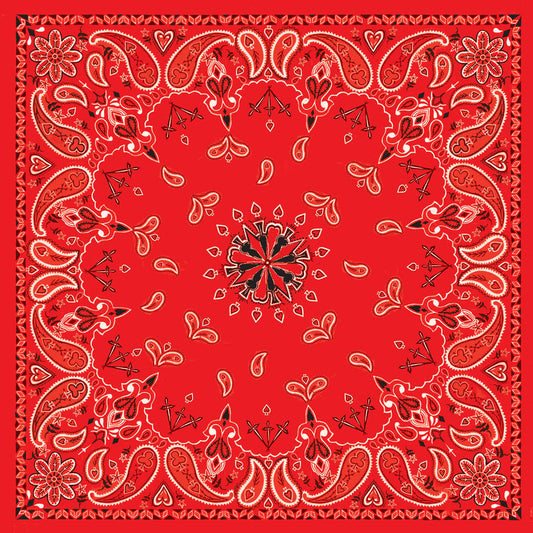 B003- Bandanna Red Paisley