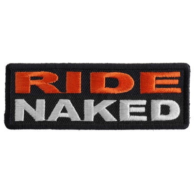 P1415 Ride Naked Funny Biker Patch-Patches-Daniel Smart Mfg - Retail