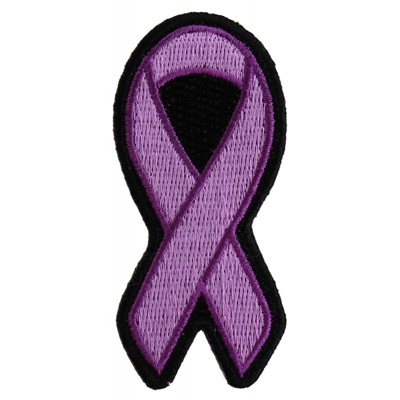 P2762 Purple Ribbon Patch For Breast Cancer Survivors-Patches-Daniel Smart Mfg - Retail