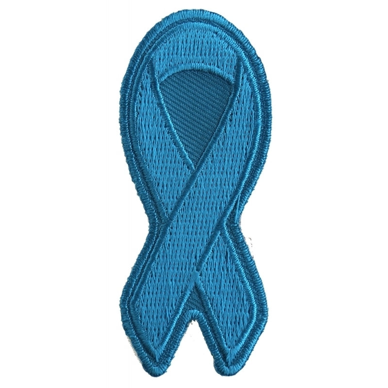 P3774 Blue Ribbon Patch For Awareness In Child Abuse and Bullying-Daniel Smart Mfg - Retail