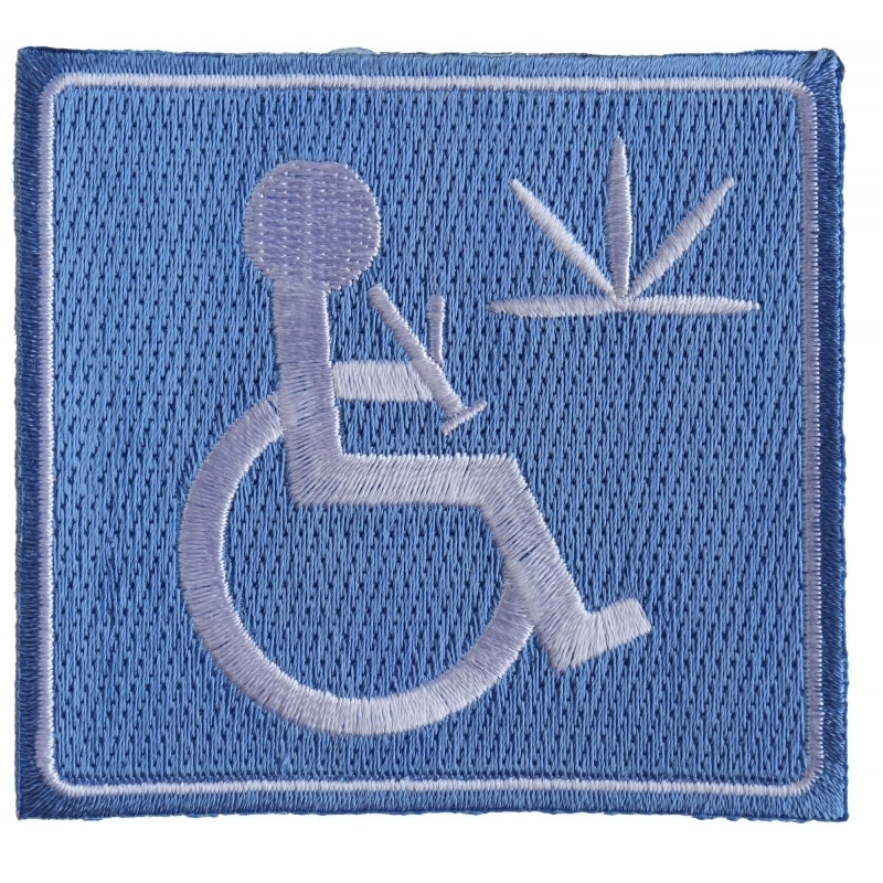 P3795 Handicap Stoner With Bong Patch-Patches-Daniel Smart Mfg - Retail
