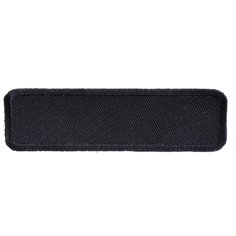 P4034 Black 4 Inch Rectangular Blank Patch-Daniel Smart Mfg - Retail