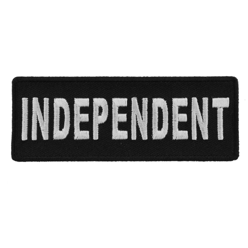 P4426 Independent Black White 4 Inch Patch-Daniel Smart Mfg - Retail