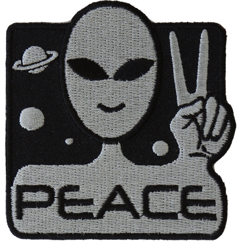 P4912 Peace Alien Fun Patch-Daniel Smart Mfg - Retail