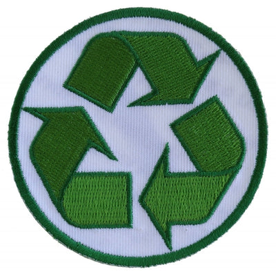 P5403 Recycle Sign Novelty Iron on Patch-Patches-Daniel Smart Mfg - Retail