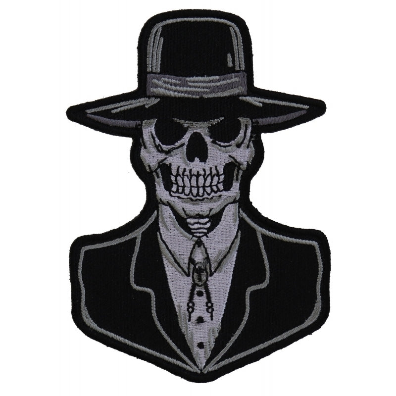 P5982 Preacher Skull Small Patch-Daniel Smart Mfg - Retail