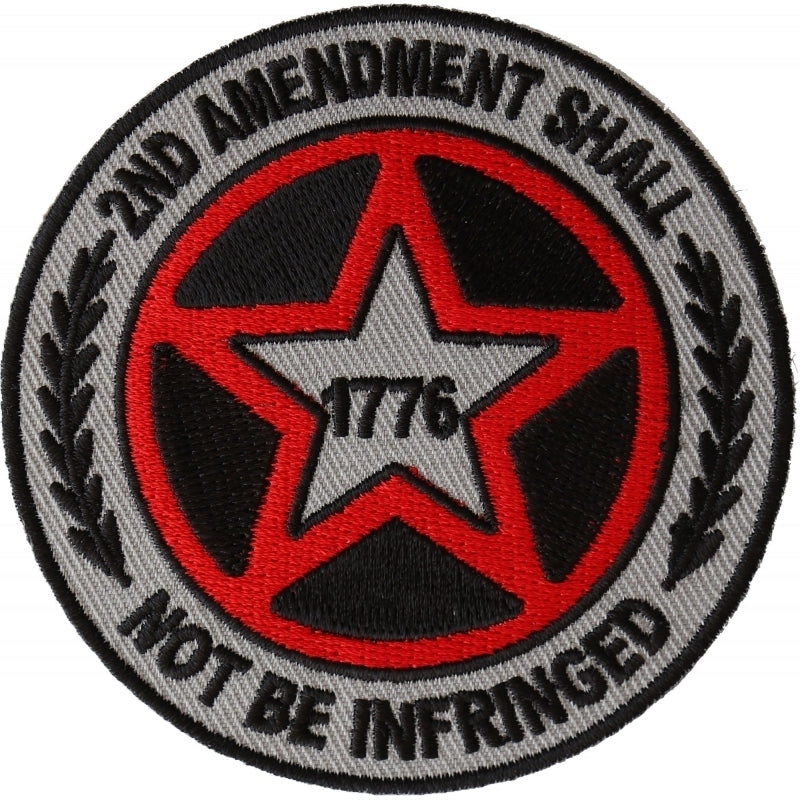 P6570 2nd Amendment Shall Not be Infringed Star Patch-Daniel Smart Mfg - Retail