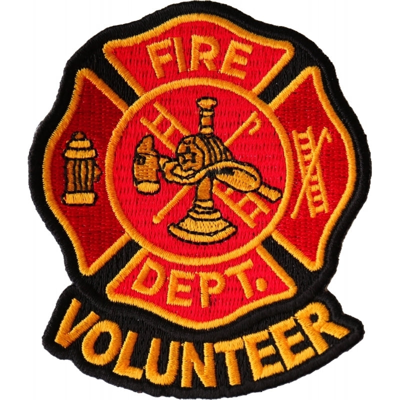 P6680 Volunteer Fire Dept Patch-Patches-Daniel Smart Mfg - Retail