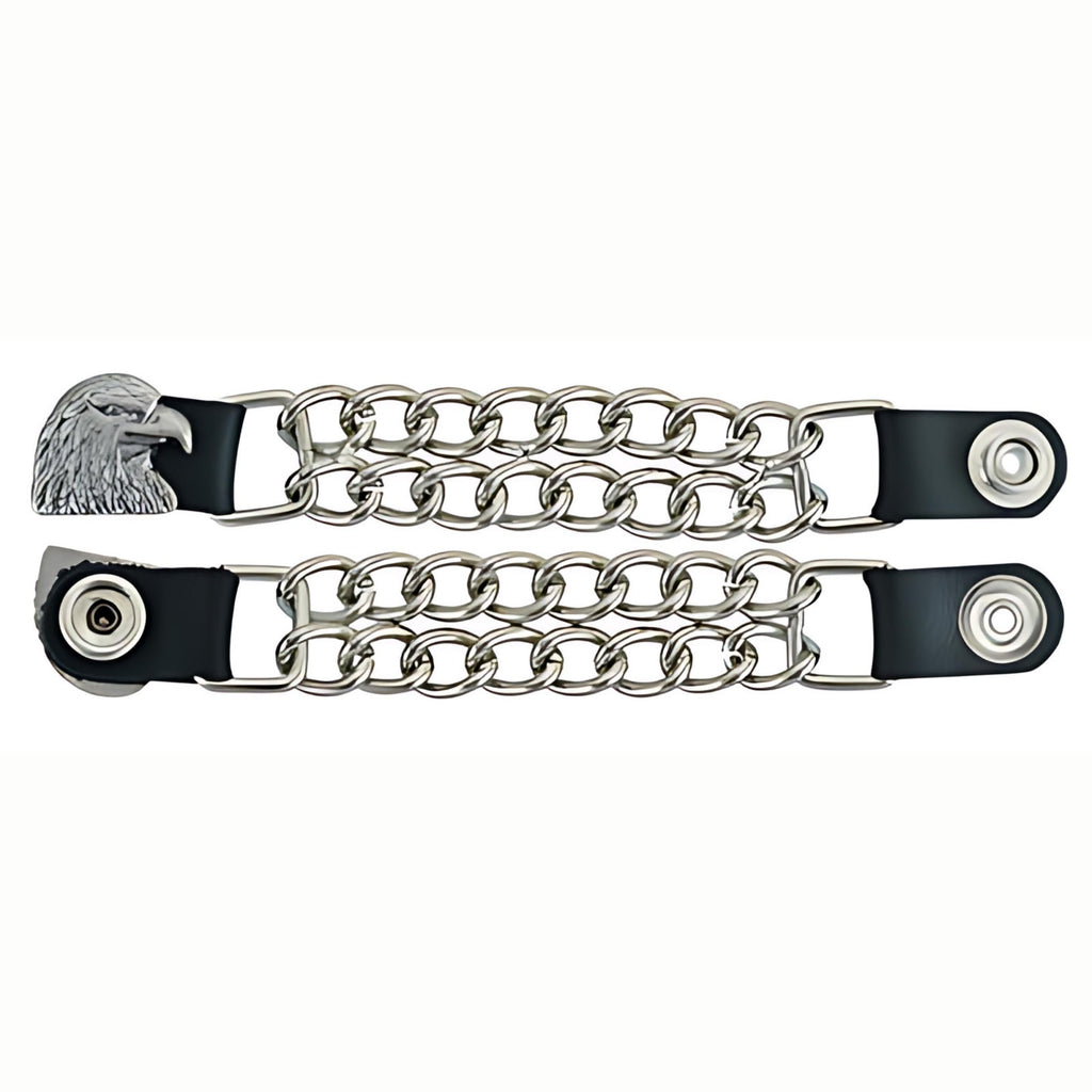 thumbnail image 2 of Vest Extender 4" Bullet Shell 2 Row Regular Chain Bikers Vest 2 of 11