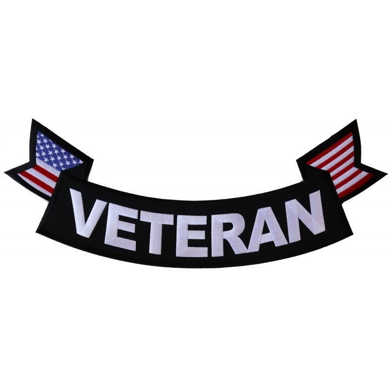 PL6560 Veteran Extra Large Rocker Patch-Daniel Smart Mfg - Retail