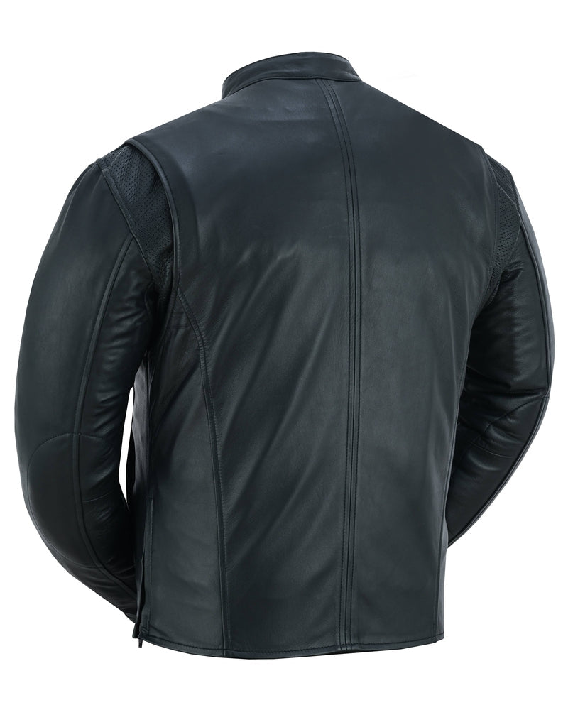 DS742 Men's Lightweight Drum Dyed Naked Lambskin Jacket