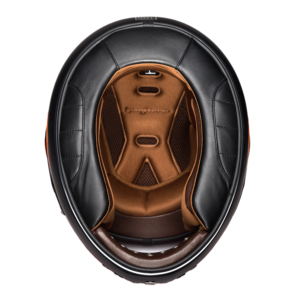 brown leather motorcycle helmet dot Daytona Retro Full Face Patagonia Black Hole 70L School Backpacks washable liner that keeps Color:Pumps 1