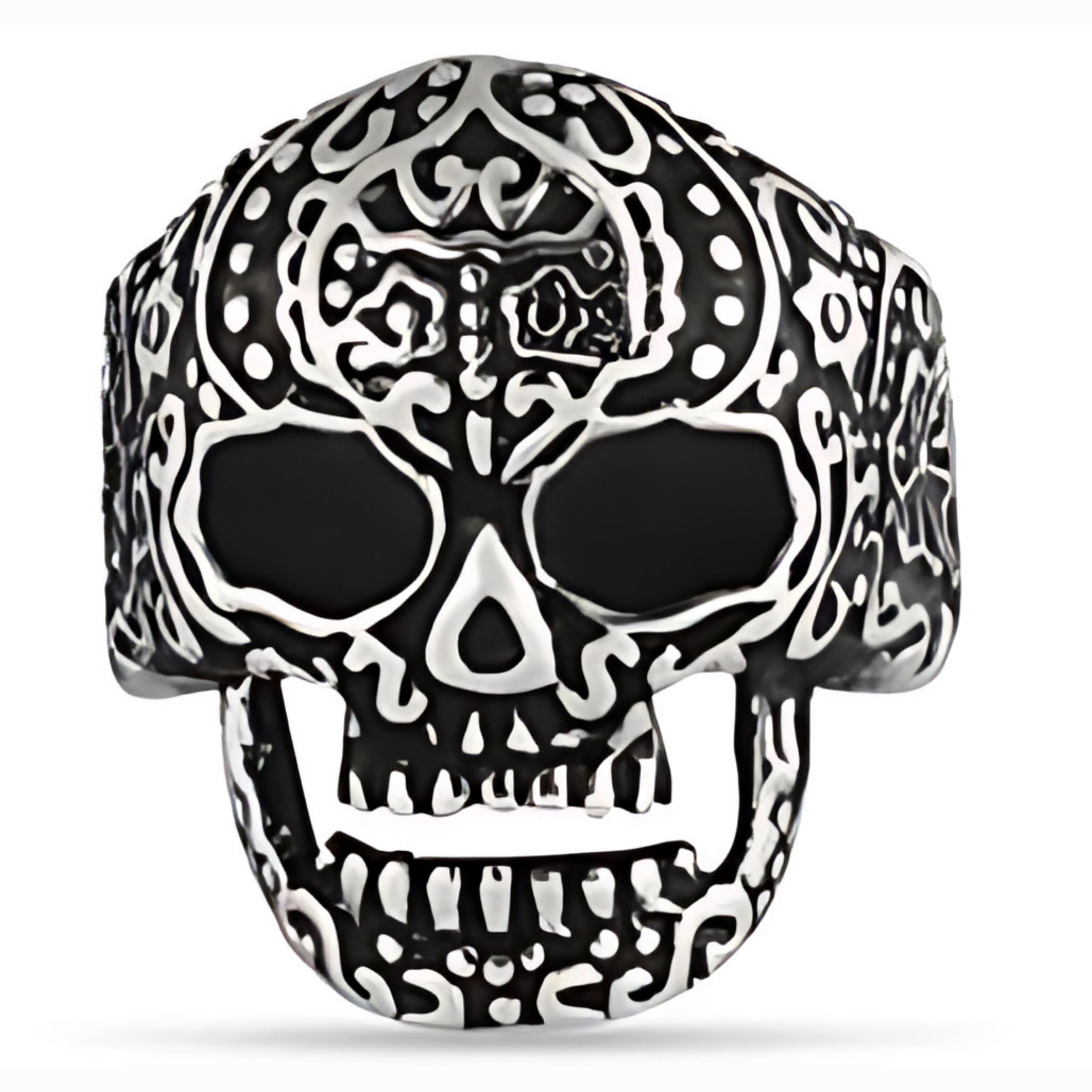 R174 Stainless Steel Sugar Cane Biker Ring-Rings-Daniel Smart Mfg - Retail