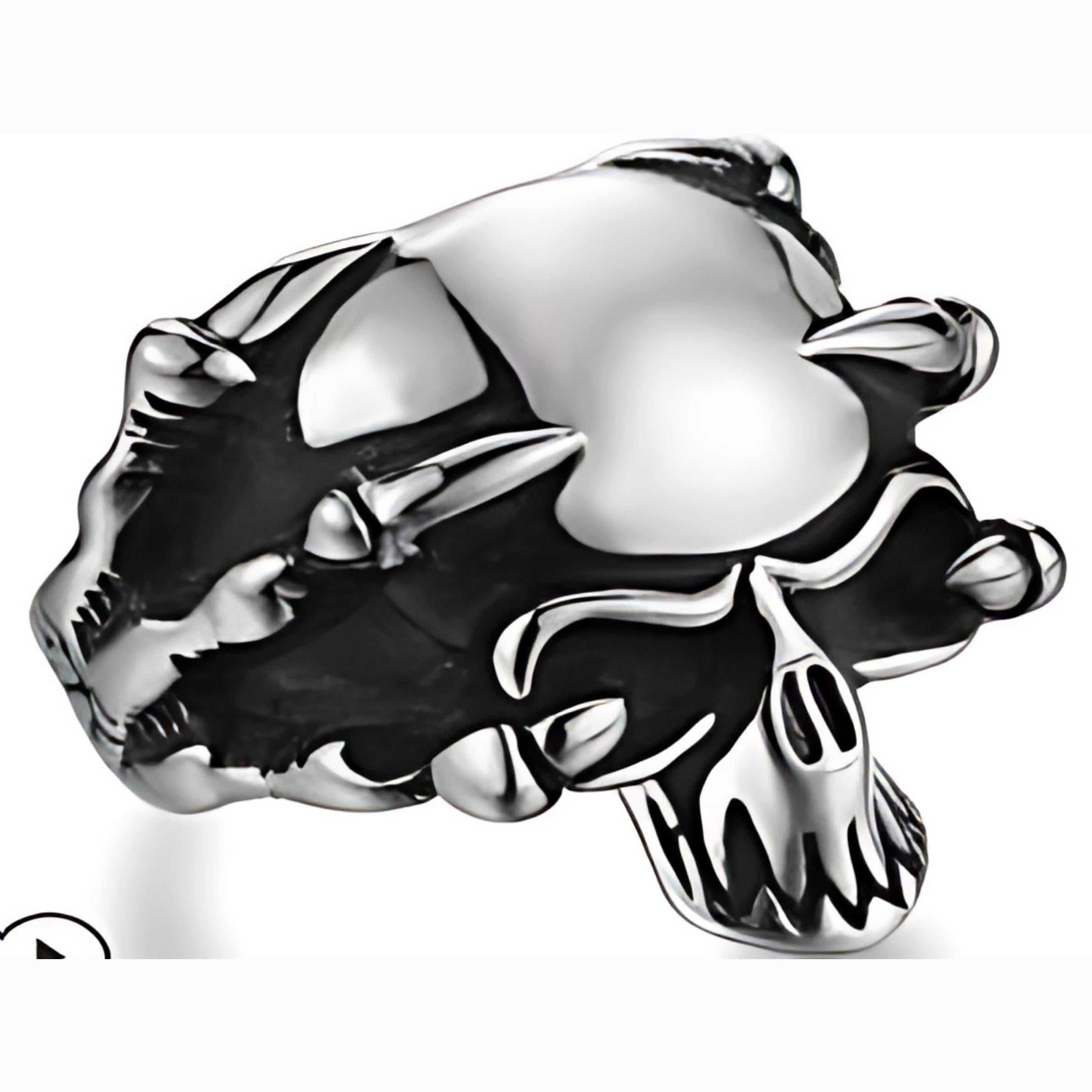 R180 Stainless Steel Hold This Biker Ring-Rings-Daniel Smart Mfg - Retail