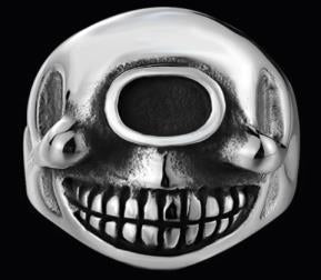 R185 Stainless Steel Smile Eyes Biker Ring-Rings-Daniel Smart Mfg - Retail