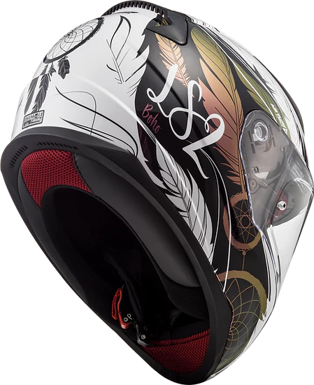 Rapid II Dreamcatcher Full Face Motorcycle Helmet Chameleon/White-Daniel Smart Mfg - Retail